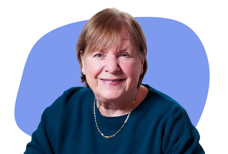 Landscape portrait of Elaine Wain