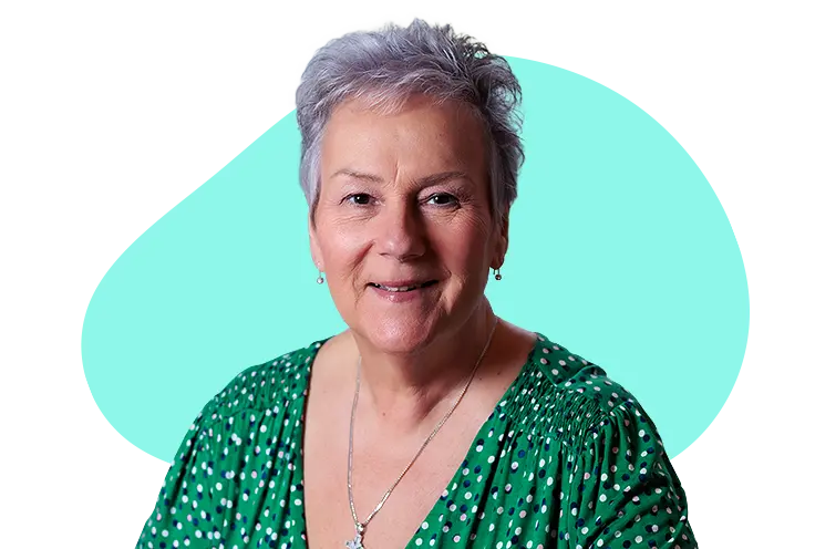 Landscape portrait of Sue Bishop