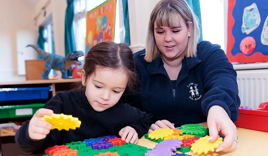 Quest Training learner building childcare skills